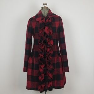 Anthropologie Tracy Reese "Birling Ruffle" Coat